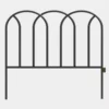 Vigoro 16 in. Round Metal Gothic Garden Fence -Vigoro sales Store black powder coated metal vigoro garden fencing 51384 64 1000
