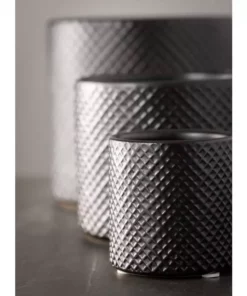 SULLIVANS Black Ceramic Pot -Set of 3 8 SULLIVANS Black Ceramic Pot -Set of 3 -Vigoro sales Store black sullivans plant pots cm2939 4f 1000