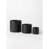 SULLIVANS Black Ceramic Pot -Set of 3 -Vigoro sales Store black sullivans plant pots cm2939 64 1000
