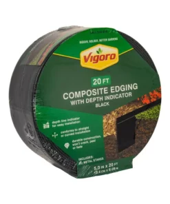 Vigoro 20 ft. Premium Black Composite Edging -Vigoro sales Store black vigoro brick edging 903002vg c3 1000