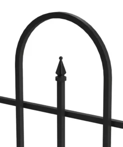 Vigoro Westbrook 36 in. x 48 in. Black Steel Fence Panel 20 Vigoro Westbrook 36 in. x 48 in. Black Steel Fence Panel -Vigoro sales Store black vigoro garden fencing 860329 1d 1000