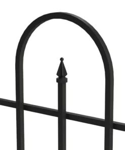 Vigoro Westbrook 36 in. x 48 in. Black Steel Fence Panel (4-Pack) 20 Vigoro Westbrook 36 in. x 48 in. Black Steel Fence Panel (4-Pack) -Vigoro sales Store black vigoro garden fencing 860329 4pk 1d 1000