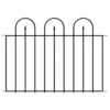 Vigoro Westbrook 36 in. x 48 in. Black Steel Fence Panel (4-Pack) -Vigoro sales Store black vigoro garden fencing 860329 4pk 64 1000