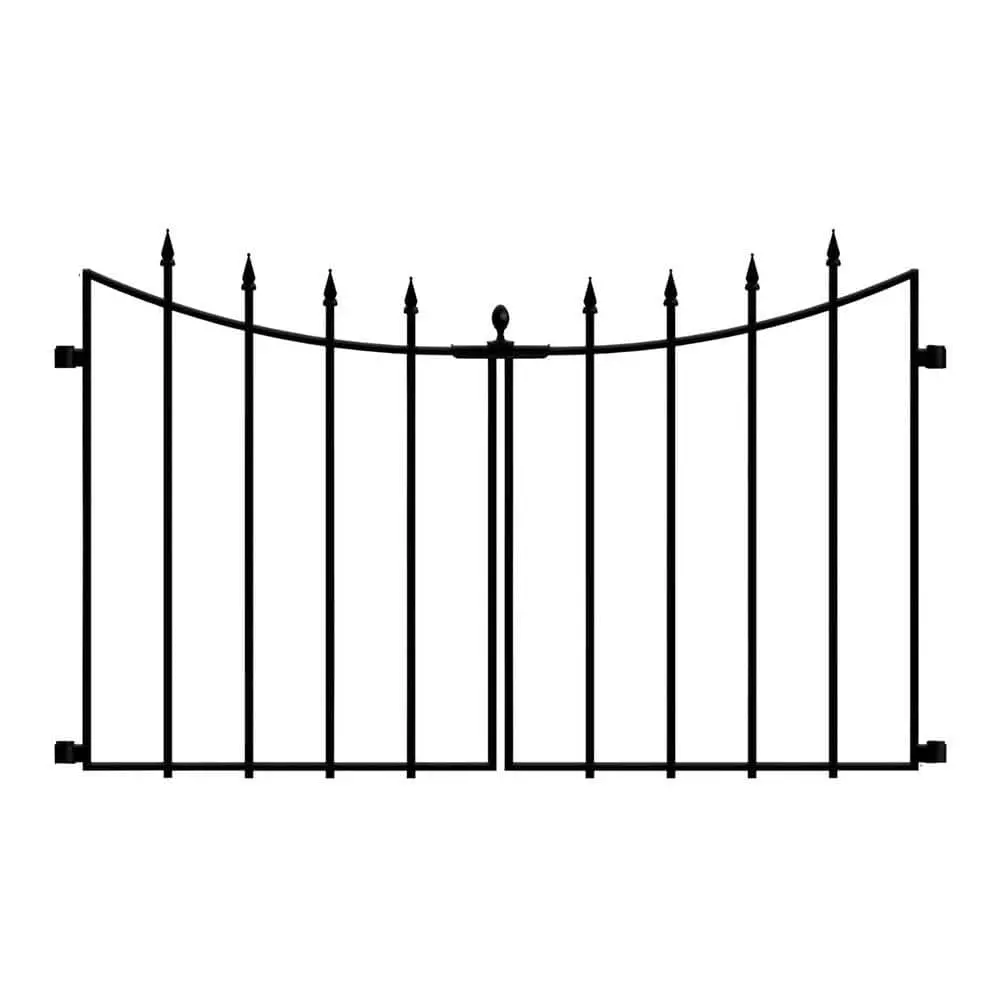 Vigoro Empire/Westbrook 28 in. Black Steel Decorative Fence Gate 3 Vigoro Empire/Westbrook 28 in. Black Steel Decorative Fence Gate