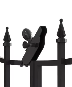 Vigoro Empire/Westbrook 28 in. Black Steel Decorative Fence Gate 17 Vigoro Empire/Westbrook 28 in. Black Steel Decorative Fence Gate -Vigoro sales Store black vigoro garden fencing 860350 77 1000