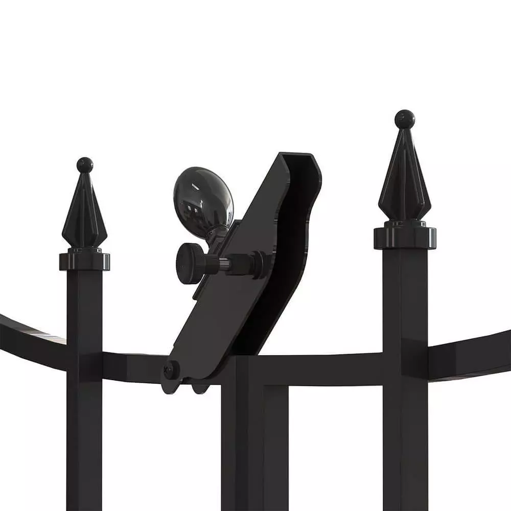 Vigoro Empire/Westbrook 28 in. Black Steel Decorative Fence Gate 7 Vigoro Empire/Westbrook 28 in. Black Steel Decorative Fence Gate - Image 5