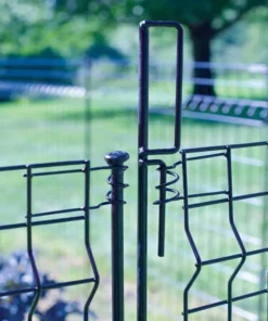 Vigoro 44 in. H x 36 in. W Steel Multi-Purpose No Dig Black Fence Panel -Vigoro sales Store black vigoro garden fencing 860411 76 1000