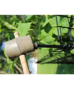 Vigoro 56 in. H Steel Multi-Purpose Black Fence Post (7-Pack) -Vigoro sales Store black vigoro garden fencing 860428 7pk 1f 1000