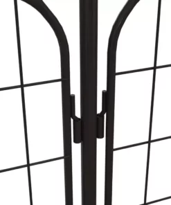 Vigoro Rockdale 41.9 in. Black Steel Fence Gate -Vigoro sales Store black vigoro garden fencing 860442 1d 1000