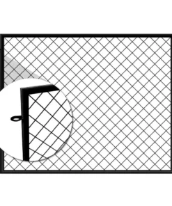 Vigoro 37.3 in. H x 51 in. W Steel Diamond Mesh Garden Fence Panel 17 Vigoro 37.3 in. H x 51 in. W Steel Diamond Mesh Garden Fence Panel -Vigoro sales Store black vigoro garden fencing 860640 40 1000