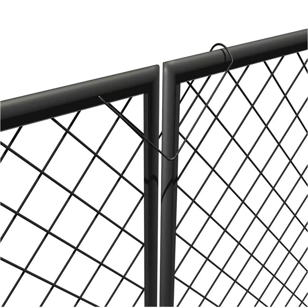Vigoro 37.3 in. H x 50.2 in. W Steel Diamond Mesh Garden Fence Gate 8 Vigoro 37.3 in. H x 50.2 in. W Steel Diamond Mesh Garden Fence Gate - Image 6