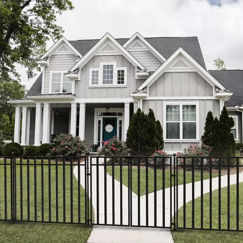 Vigoro 37.2 in. H x 42.87 in. W Steel 3-Rail Garden Fence Panel 15 Vigoro 37.2 in. H x 42.87 in. W Steel 3-Rail Garden Fence Panel - Image 13