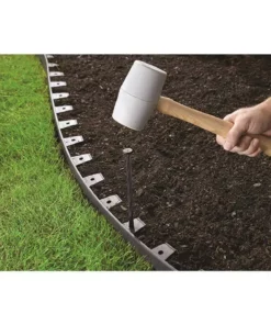 Vigoro 8 in. Anchoring Landscape Spike Pack (24-Count) -Vigoro sales Store black vigoro garden stakes 1985 24hd 16 31 1000