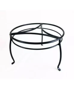 Vigoro 8 in. Black Metal Indoor Plant Stand