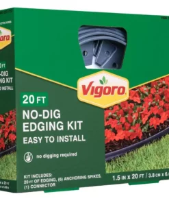 Vigoro 20 ft. No-Dig Landscape Plastic Edging Kit 18 Vigoro 20 ft. No-Dig Landscape Plastic Edging Kit -Vigoro sales Store black vigoro plastic edging 3001 20hd 6 c3 1000
