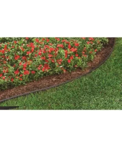 Vigoro 60 ft. x 0.5 in. x 4.5 in. Black Plastic Lawn Edging 13 Vigoro 60 ft. x 0.5 in. x 4.5 in. Black Plastic Lawn Edging -Vigoro sales Store black vigoro plastic edging vig 60c 1f 1000
