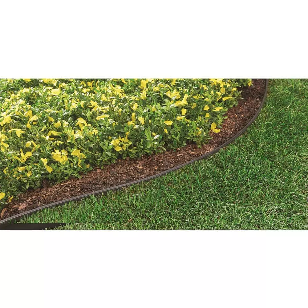 Vigoro 60 ft. x 0.5 in. x 4.5 in. Black Plastic Lawn Edging 8 Vigoro 60 ft. x 0.5 in. x 4.5 in. Black Plastic Lawn Edging - Image 6