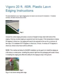 Vigoro 60 ft. x 0.5 in. x 4.5 in. Black Plastic Lawn Edging 11 Vigoro 60 ft. x 0.5 in. x 4.5 in. Black Plastic Lawn Edging -Vigoro sales Store black vigoro plastic edging vig 60c c3 1000