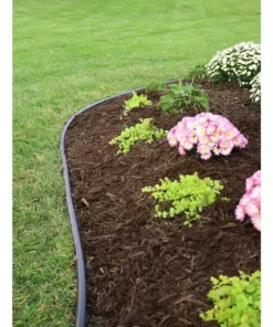 Vigoro 60 ft. x 0.5 in. x 4.5 in. Black Plastic Lawn Edging 15 Vigoro 60 ft. x 0.5 in. x 4.5 in. Black Plastic Lawn Edging -Vigoro sales Store black vigoro plastic edging vig 60c fa 1000