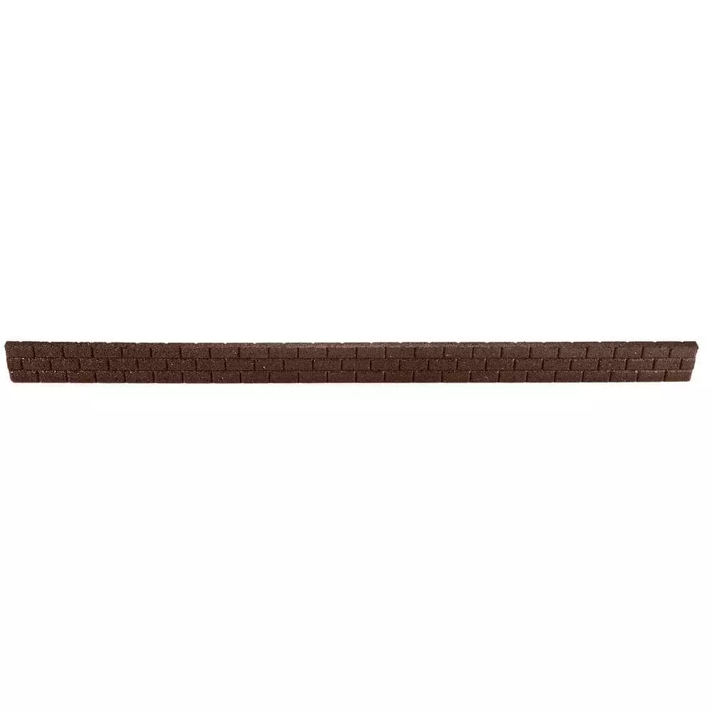 Vigoro 4 ft. Brown No-Dig Rubber Landscape Edging (6-Pack) 5 Vigoro 4 ft. Brown No-Dig Rubber Landscape Edging (6-Pack) - Image 3