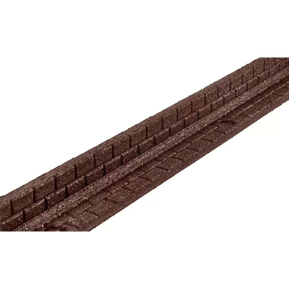 Vigoro 4 ft. Brown No-Dig Rubber Landscape Edging (6-Pack) 6 Vigoro 4 ft. Brown No-Dig Rubber Landscape Edging (6-Pack) - Image 4