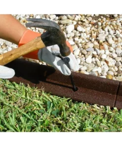 Vigoro EcoBorder 4 ft. Brown Rubber Landscape Edging (48-Count/Pallet) 18 Vigoro EcoBorder 4 ft. Brown Rubber Landscape Edging (48-Count/Pallet) -Vigoro sales Store brown vigoro rubber edging ecobrd br 48 4f 1000