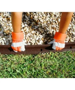 Vigoro EcoBorder 4 ft. Brown Rubber Landscape Edging (6-Pack) -Vigoro sales Store brown vigoro rubber edging ecobrd brn 6pk 40 1000