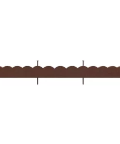 Vigoro 47 in. x 2 in. x 4 in. Brown Scalloped Rubber Garden Edging -Vigoro sales Store brown vigoro rubber edging mt5001678 c3 1000