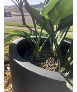 KANTE 16 in. W Round Charcoal Lightweight Concrete/Fiberglass Indoor Outdoor Elegant Bowl Planter 13 KANTE 16 in. W Round Charcoal Lightweight Concrete/Fiberglass Indoor Outdoor Elegant Bowl Planter -Vigoro sales Store charcoal kante plant pots osc0051b c60121 44 1000