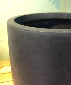KANTE 21.7 in. H Round Charcoal Concrete/Fiberglass Indoor Outdoor Modern Tall Planter 17 KANTE 21.7 in. H Round Charcoal Concrete/Fiberglass Indoor Outdoor Modern Tall Planter -Vigoro sales Store charcoal kante plant pots osc0066a c60121 44 1000