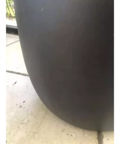 KANTE 21.7 in. H Round Charcoal Concrete/Fiberglass Indoor Outdoor Modern Tall Planter 19 KANTE 21.7 in. H Round Charcoal Concrete/Fiberglass Indoor Outdoor Modern Tall Planter -Vigoro sales Store charcoal kante plant pots osc0066a c60121 76 1000