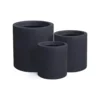 KANTE 15.8 in. x 12.9 in. and 9.8 in. W Round Charcoal Concrete/Fiberglass Indoor Outdoor Elegant Planters 1 KANTE 15.8 in. x 12.9 in. and 9.8 in. W Round Charcoal Concrete/Fiberglass Indoor Outdoor Elegant Planters -Vigoro sales Store charcoal kante plant pots osc0119abc c60121 64 1000