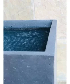 KANTE 20 in. H Square Charcoal Lightweight Concrete/Fiberglass Indoor Outdoor Elegant Tall Planter 25 KANTE 20 in. H Square Charcoal Lightweight Concrete/Fiberglass Indoor Outdoor Elegant Tall Planter -Vigoro sales Store charcoal kante plant pots osf0002a c60121 31 1000