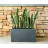 KANTE 23 in. L Rectangular Charcoal Concrete/Fiberglass Indoor Outdoor Elegant Planter -Vigoro sales Store charcoal kante plant pots osf0104a c60121 64 1000