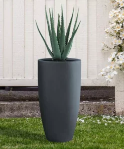 KANTE 13.39 in. x 23.62 in. Round Charcoal Finish Lightweight Concrete and Fiberglass Indoor Outdoor Planter w/Drainage Hole 15 KANTE 13.39 in. x 23.62 in. Round Charcoal Finish Lightweight Concrete and Fiberglass Indoor Outdoor Planter w/Drainage Hole -Vigoro sales Store charcoal kante plant pots rc0099a c60121 44 1000