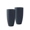 KANTE 13.39 in. x 23.62 in. Round Charcoal Finish Lightweight Concrete and Fiberglass Planters with Drainage Holes (Set of 2) 1 KANTE 13.39 in. x 23.62 in. Round Charcoal Finish Lightweight Concrete and Fiberglass Planters with Drainage Holes (Set of 2) -Vigoro sales Store charcoal kante plant pots rc0099a2 c60121 64 1000