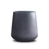 KANTE 11.81 in. x 12.2 in. Round Charcoal Finish Lightweight Concrete & Fiberglass Indoor Outdoor Planter with Drainage Hole -Vigoro sales Store charcoal kante plant pots rc0149a c60121 64 1000