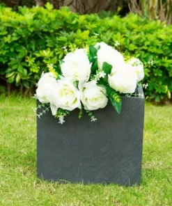 KANTE 12 in. Tall Charcoal Lightweight Concrete Square Modern Outdoor Planter 10 KANTE 12 in. Tall Charcoal Lightweight Concrete Square Modern Outdoor Planter -Vigoro sales Store charcoal kante plant pots rf0001b c60121 c3 1000