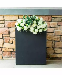 KANTE 26.8 in. Tall Charcoal Lightweight Concrete Modern Long and High Rectangle Planter 17 KANTE 26.8 in. Tall Charcoal Lightweight Concrete Modern Long and High Rectangle Planter -Vigoro sales Store charcoal kante plant pots rf0111a c60121 76 1000