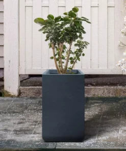 KANTE 27.6 in. H Square Charcoal Concrete and Fiberglass Tall Planter Outdoor Indoor Lightweight Plant Pots 12 KANTE 27.6 in. H Square Charcoal Concrete and Fiberglass Tall Planter Outdoor Indoor Lightweight Plant Pots -Vigoro sales Store charcoal kante plant pots rf0222c c60121 1f 1000