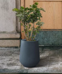 KANTE 10.63 in. x 13.78 in. Round Charcoal Lightweight Concrete and Weather Resistant Fiberglass Planter w/Drainage Hole 17 KANTE 10.63 in. x 13.78 in. Round Charcoal Lightweight Concrete and Weather Resistant Fiberglass Planter w/Drainage Hole -Vigoro sales Store charcoal kante plant pots rf2015023c c60121 76 1000