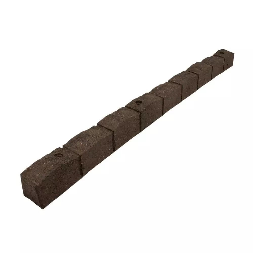 Vigoro Roman Stone 48 in. Rubber Garden Edging Earth (Pack of 2) 4 Vigoro Roman Stone 48 in. Rubber Garden Edging Earth (Pack of 2) - Image 2