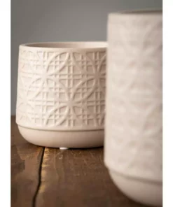 SULLIVANS Gray Ceramic Planter (Set of 2) -Vigoro sales Store gray sullivans plant pots cm2943 1f 1000