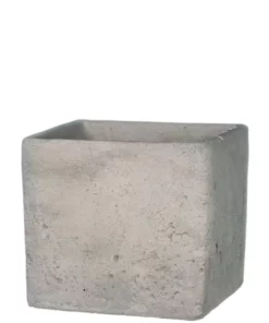 SULLIVANS Gray Cement Square Planter