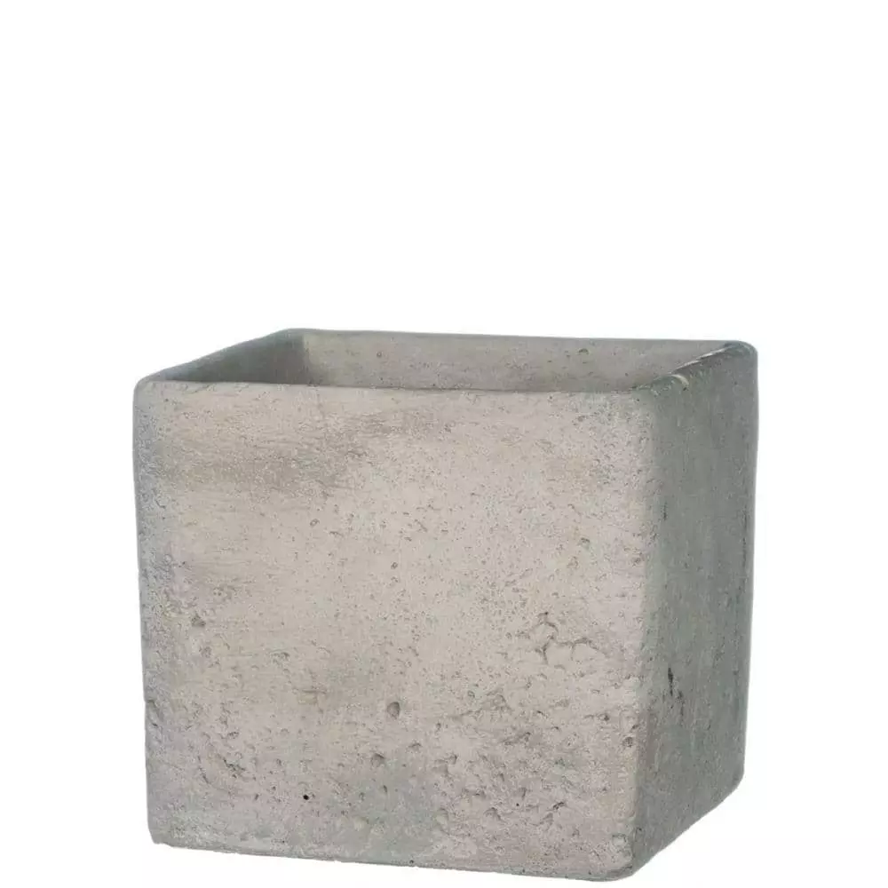 SULLIVANS Gray Cement Square Planter 3 SULLIVANS Gray Cement Square Planter