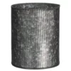 SULLIVANS Gray Metal Ribbed Pot -Vigoro sales Store gray sullivans plant pots met975 64 1000