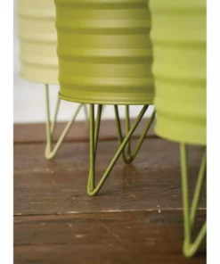 SULLIVANS Green Metal Planters (Set of 3) -Vigoro sales Store green sullivans plant pots met1510 4f 1000