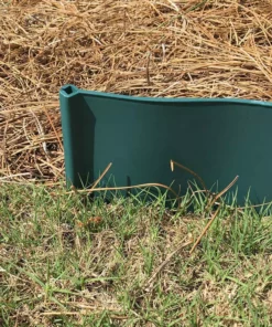 Vigoro 2 ft. W x 0.25 in. L Green Plastic Easy Edging 12 Vigoro 2 ft. W x 0.25 in. L Green Plastic Easy Edging -Vigoro sales Store green vigoro plastic edging 51034 1f 1000