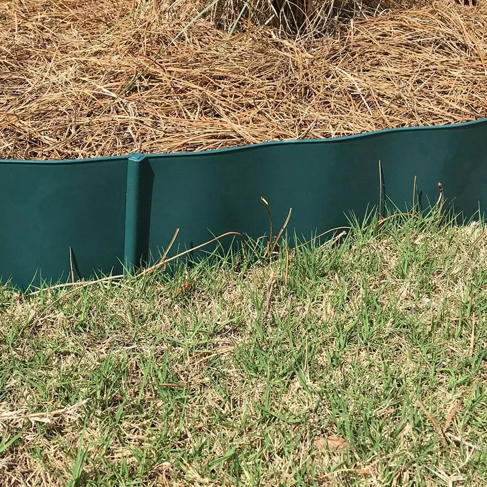 Vigoro 2 ft. W x 0.25 in. L Green Plastic Easy Edging 7 Vigoro 2 ft. W x 0.25 in. L Green Plastic Easy Edging - Image 5