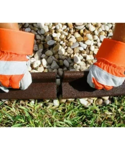 Vigoro EcoBorder 4 ft. Green Rubber Landscape Edging (48-Count/Pallet) -Vigoro sales Store green vigoro rubber edging ecobrd gr 48 a0 1000